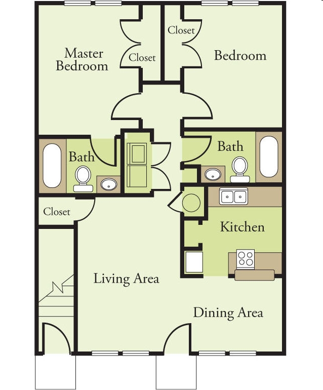 2BR/2BA - Rollingwood Apartments