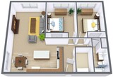 Dynasty - Two Bedroom - Plan 21B