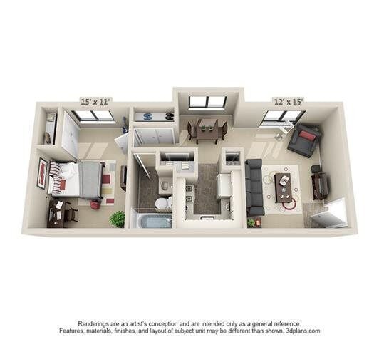 Floorplan - Courtyard Apartments