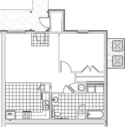 Plano de planta - Valley Cove Apartments