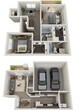 2 Bed 2.5 Bath A Loft Reno