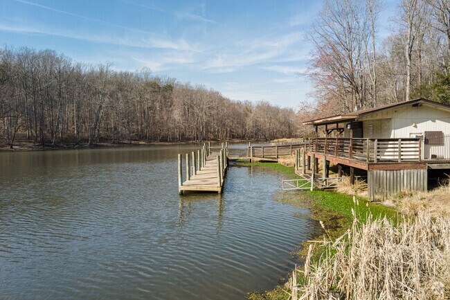 Louise F. Cosca Park features a boat ramp for visitors to take their boats out on a nice day.