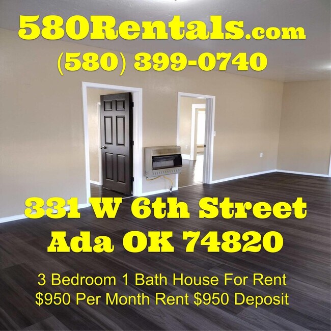 331 W 6th, Ada, OK 74820 House Rental in Ada, OK