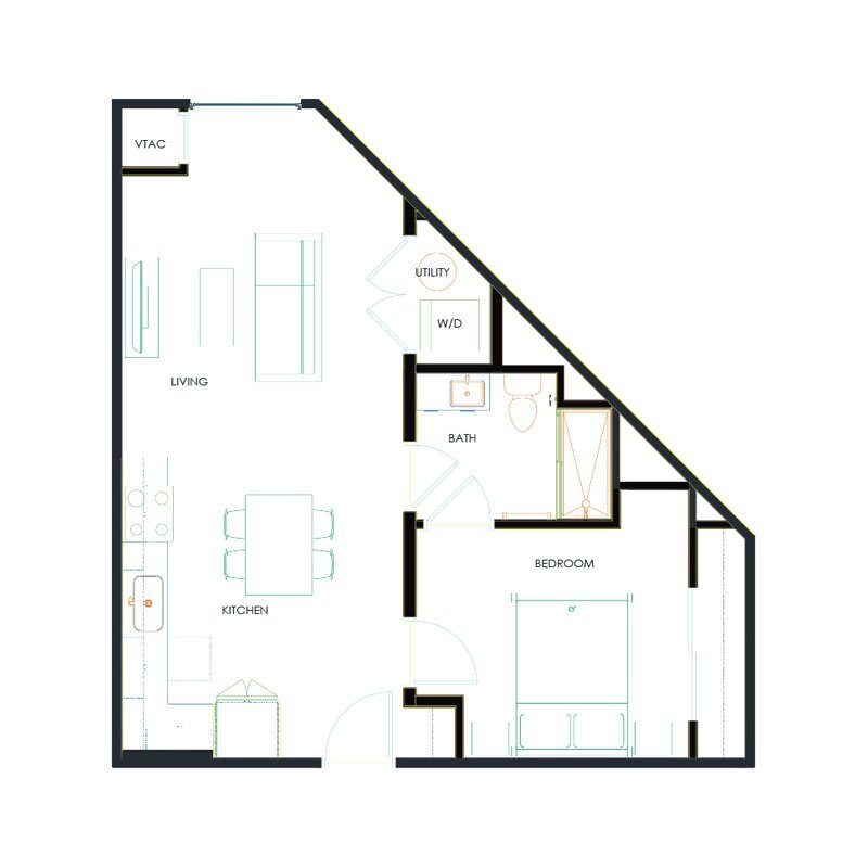 Medley – One Bedroom One Bathroom A