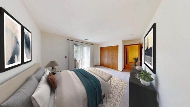 Phase 1 - 1 Bed - Bedroom - Southfield Apartments