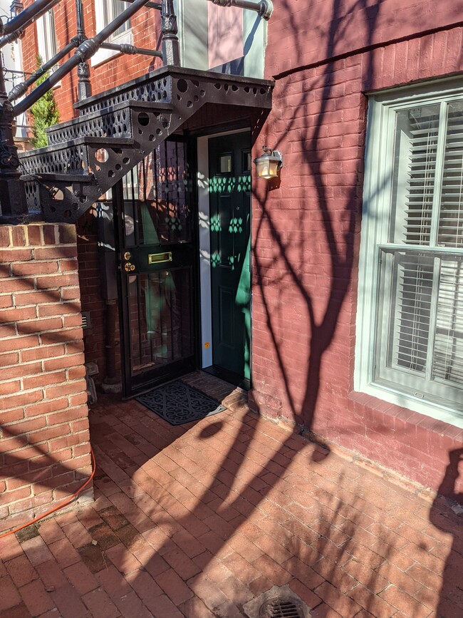 Entry with security door - 606 A St NE