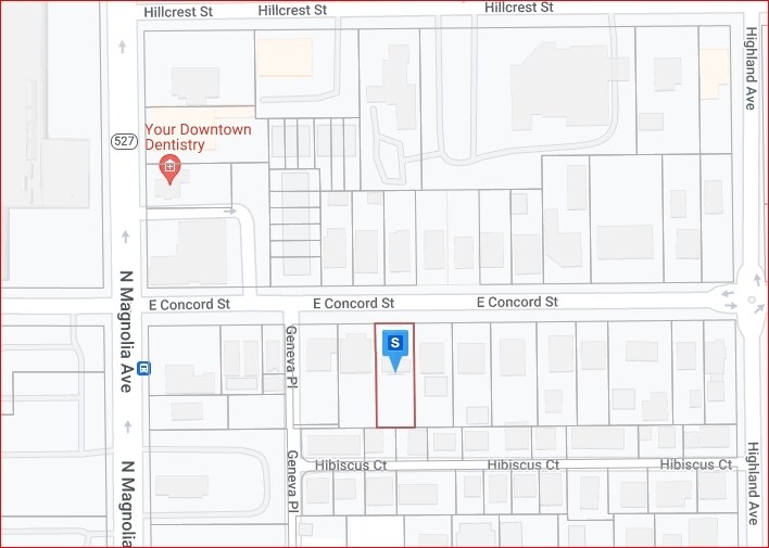 Mapa de la parcela - 132 E Concord St