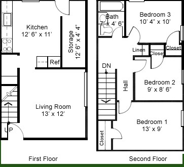 3HAB/1BA - Greentree Apartments