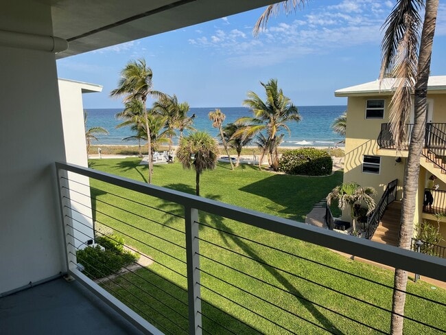 Balcony View - 1041 Hillsboro Mile Apartment