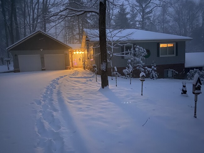 In the snow - 123 Nob Hill Rd