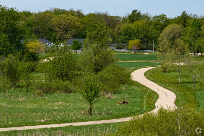 Lerner Conservation Park in Oregon, Wisconsin's two-mile loop trail.