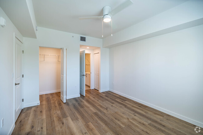 1BR, 1BA - 670SF - Primary Bedroom - Adrian Builders at Eureka-18305 &amp; 18355