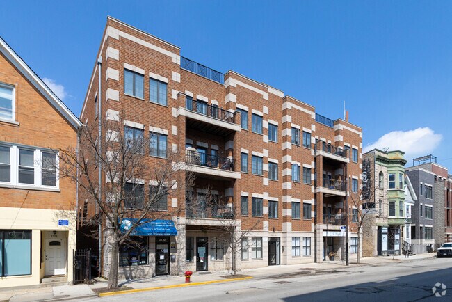 In-Line Multifamily with Ground Floor Retail and Office Space - 2128-2130 W Belmont Ave