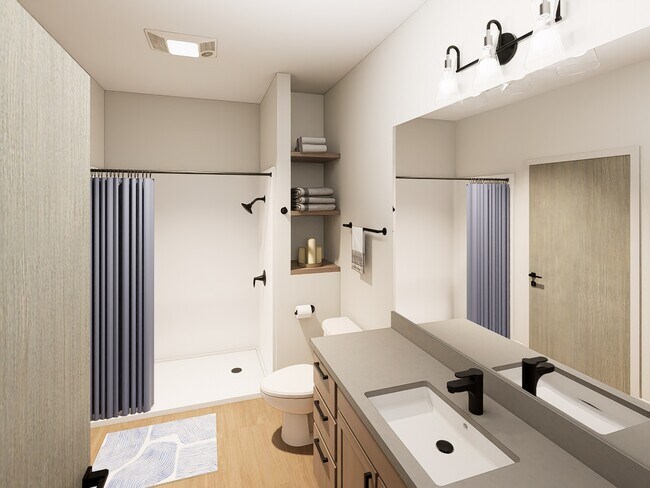 Renderizado de baño B1 - Live McKee