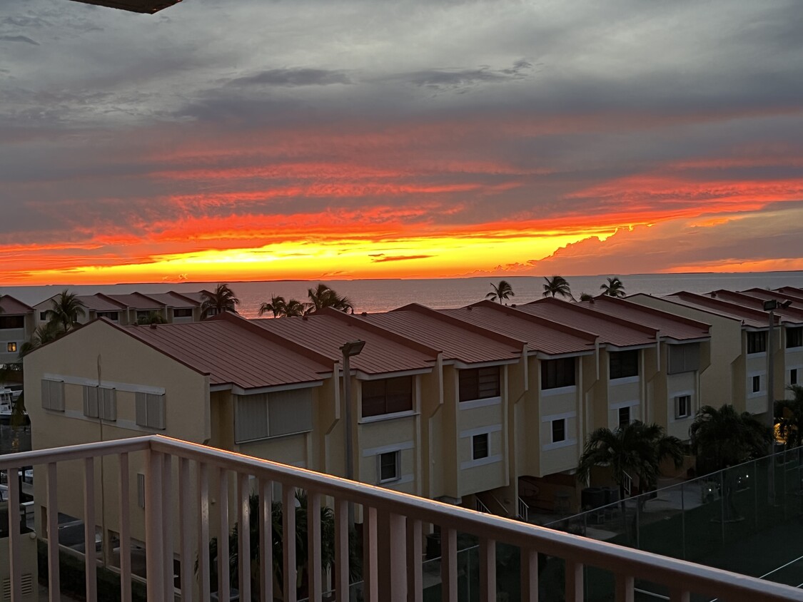 Sunset view from balcony - 88540 Overseas Hwy