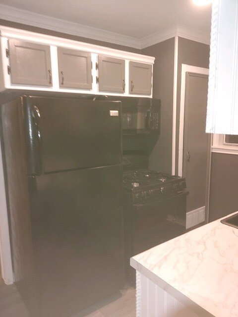 Black kitchen appliances - 1921 Ruth St