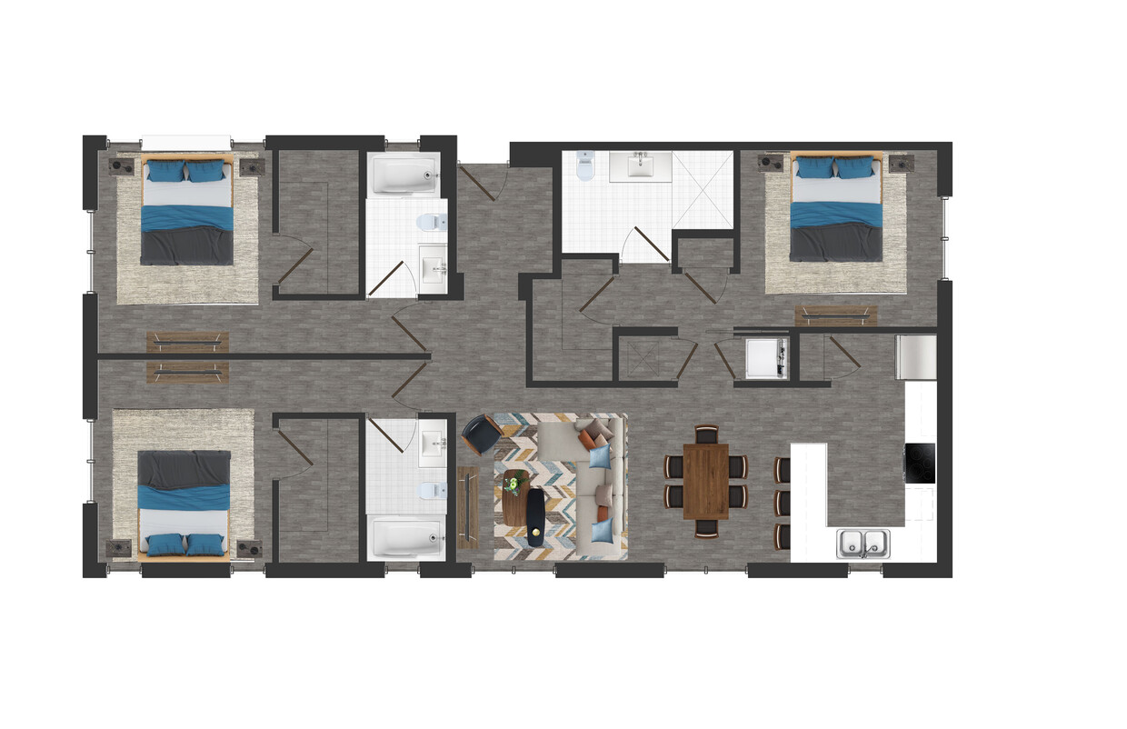 Floor Plan - Unit A - 750 Avenue C SW