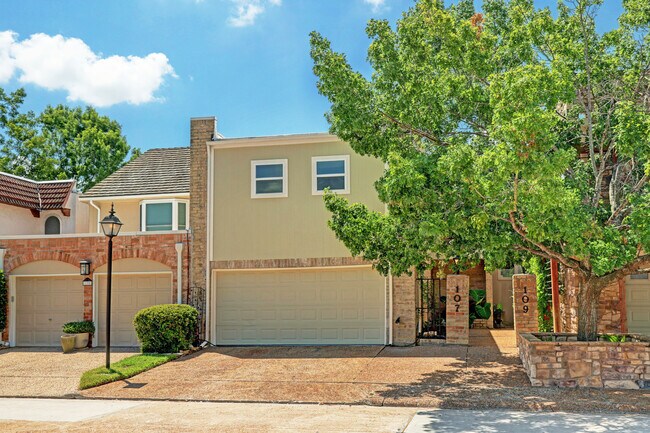 The front walk is shared with the neighbor to the right but very private. - 107 Phanturn Ln