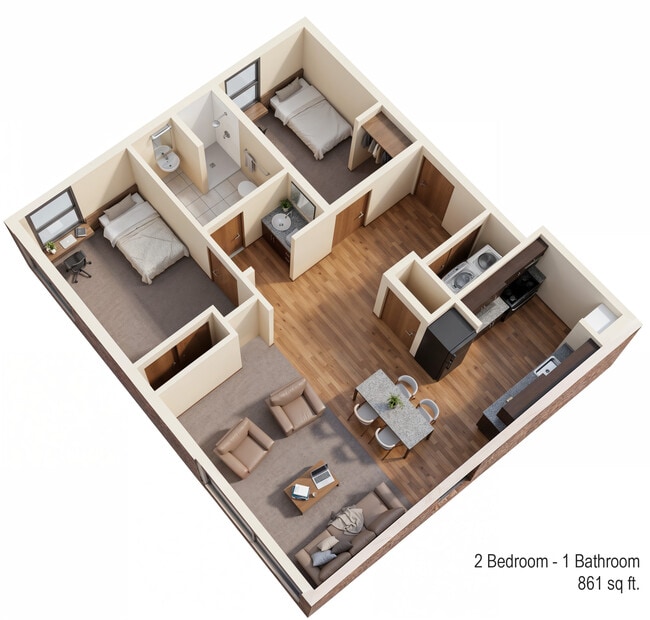 2_Bedroom-1_Bathroom_copia[1] - The Draw at Sugarhouse Apartments