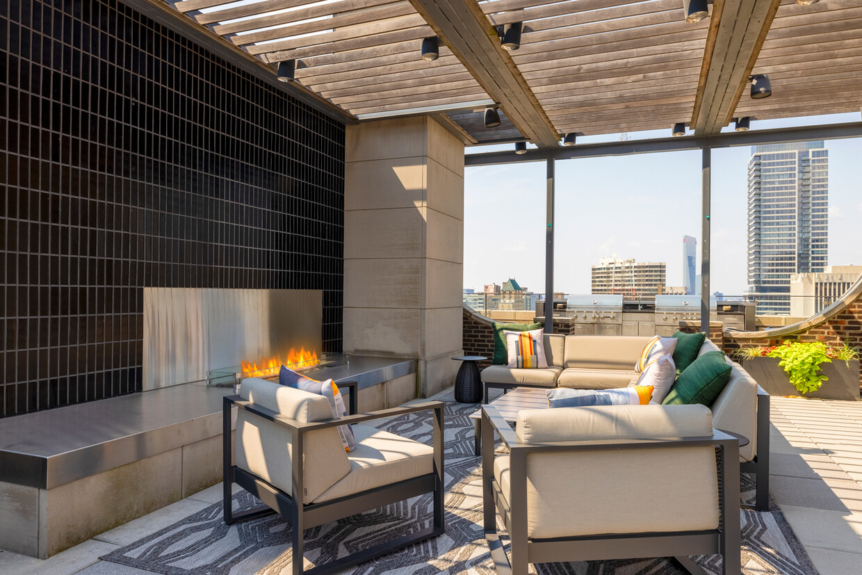 Asientos Sky Deck con chimenea - ICON