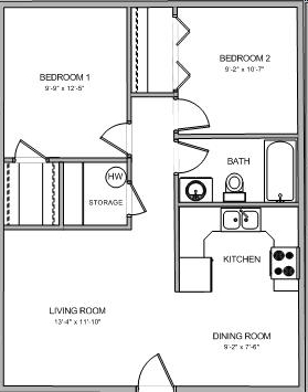 2BR/1BA - Oak Grove Properties