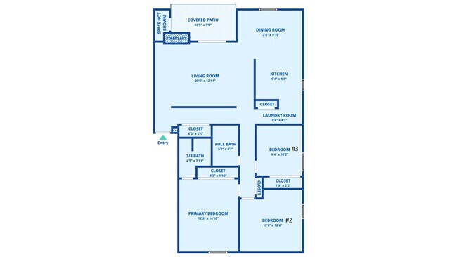 Plano de planta de la unidad - 7271 S Xenia Cir