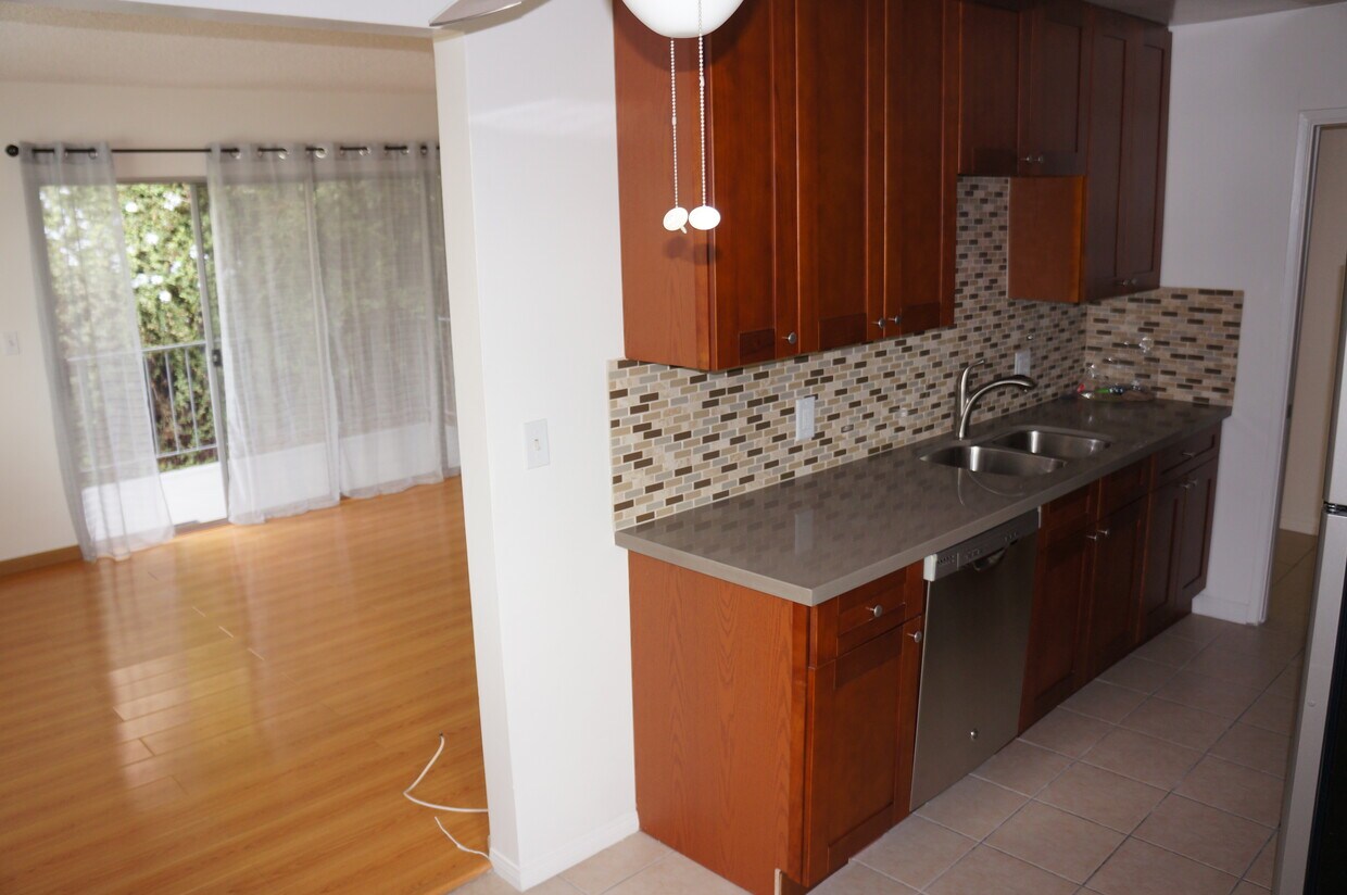 Living room and kitchen - 4207 Franklin Ave