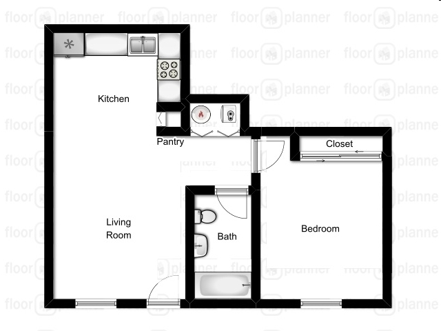 1BR/1BA - Ridgeview Apartments