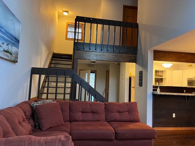 Stairs to upset level - 38 Sky View Dr