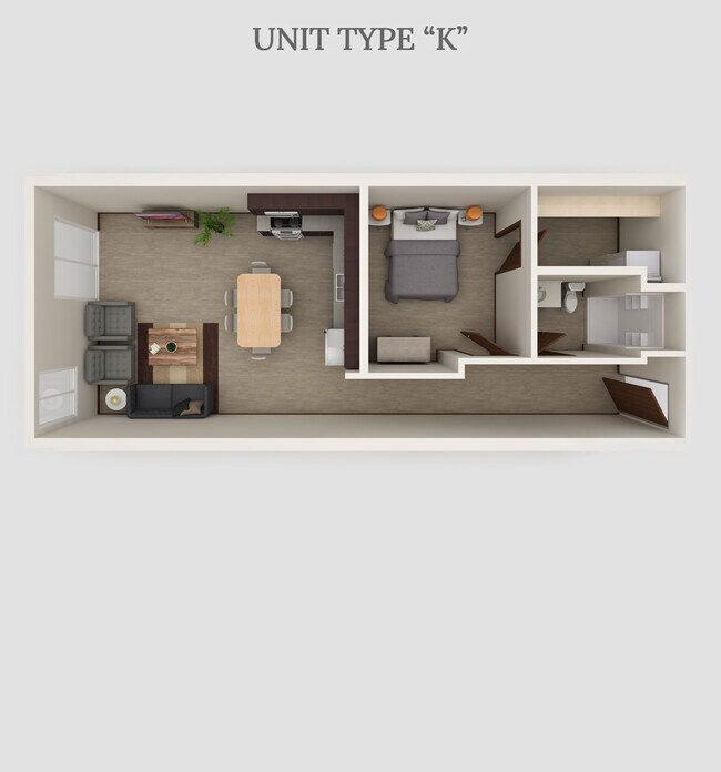 Plano de planta K - Fairmont Flats