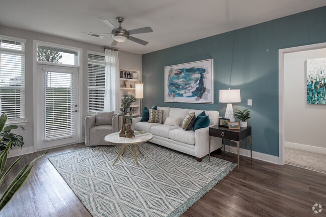 2BR, 2BA - B1 - 1,016SF - Living Room - Vintage 1857 Apartments