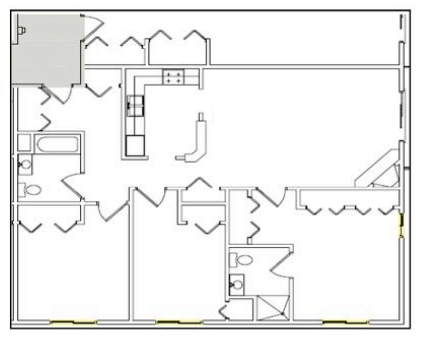 3 HAB/1.5 BA - Park Place Apartments