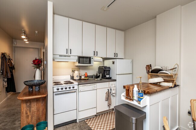 Estudio - 590 pies cuadrados - Cocina - Vogel House Apartments