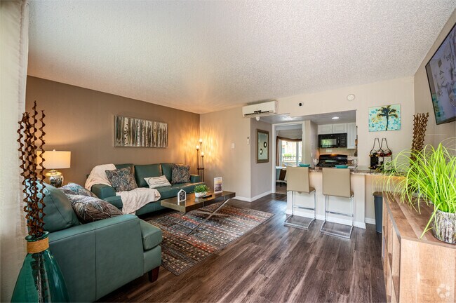 1 dormitorio, 1 baño - 550 pies cuadrados - Sala de estar - Sunpointe Place