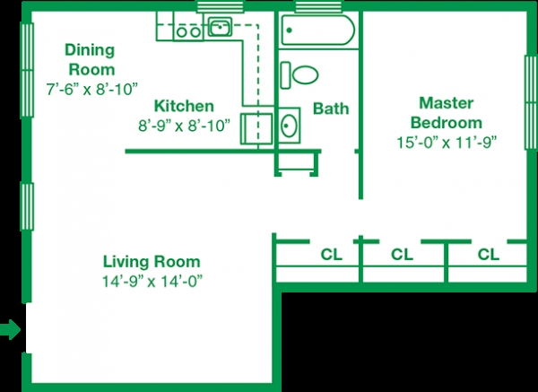 1BR/1BA - Paoli Place South Apartments