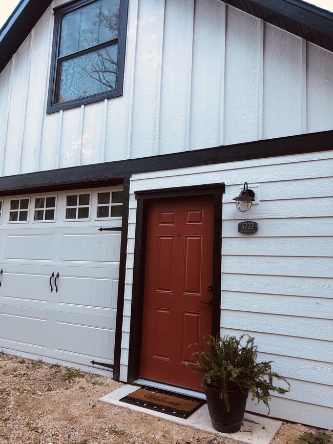 Front door and dedicated parking - 5722 Lake Mendota Dr