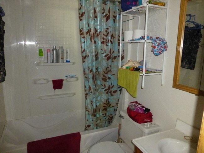 Baño del apartamento frontal - 4-Family