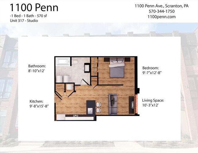 Plano de planta - 1100 Penn Avenue