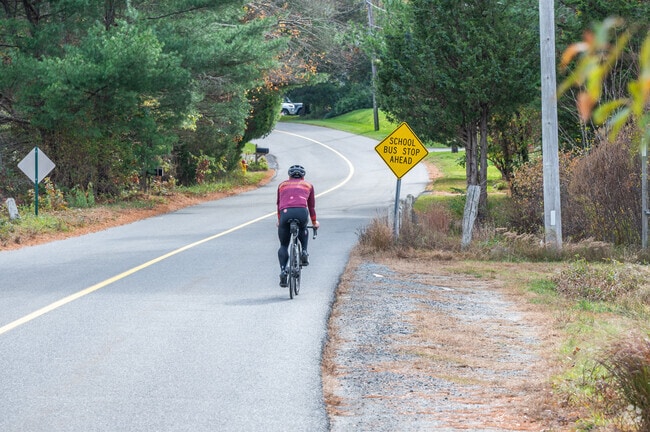 The quiet side streets of Marshfield are the perfect place for a bike ride.