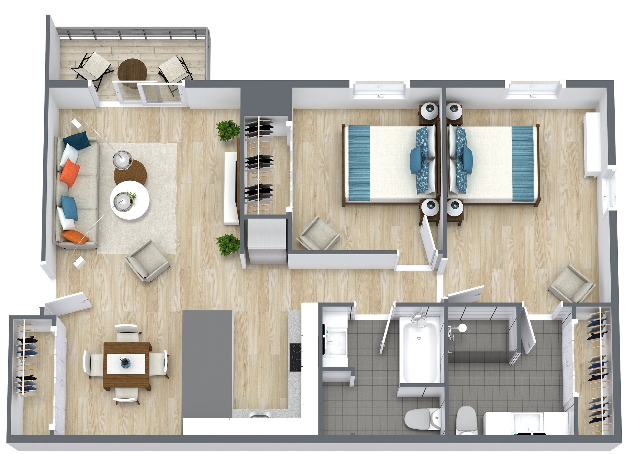 Fuller Apartments – 2Bedroom-2bath
