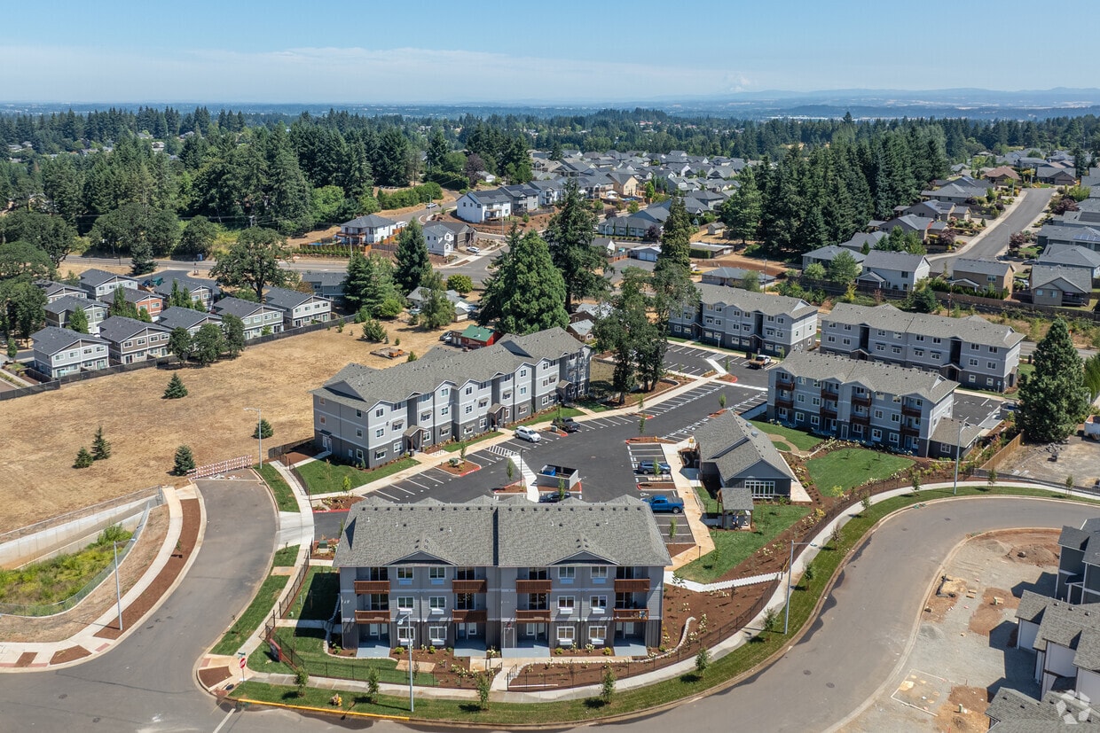 Ariel View - LIBERTY CREST APARTMENTS