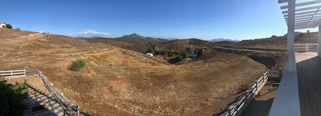 View from the upper back porch - 25122 Starlight Mountain Rd