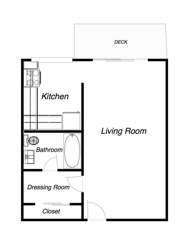 Plano de planta - Bradford Apartments