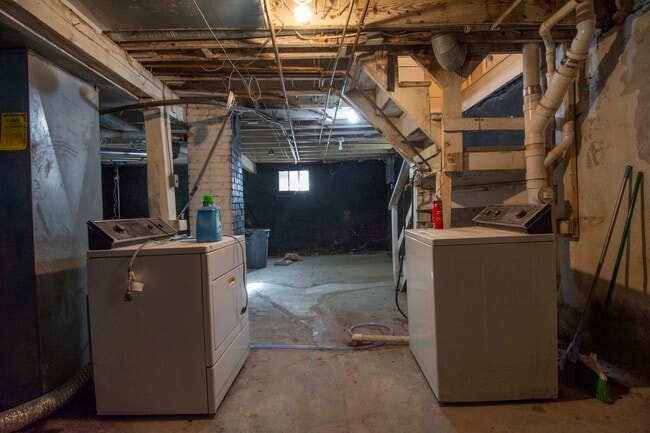 Laundry in basement. - 5832 W Park Ave