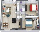 2 Bed 1 Bath Small