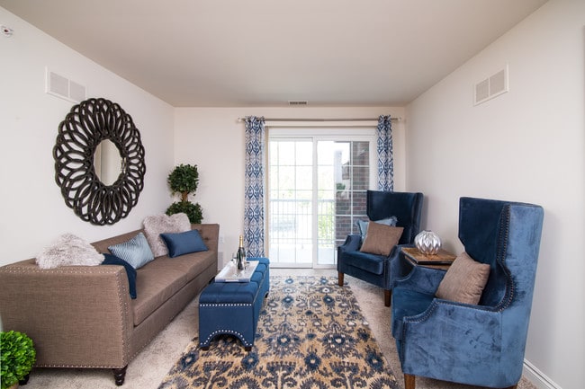 2B/2B - Living Room - Shelby Park Manor Apts - 55 & OVER