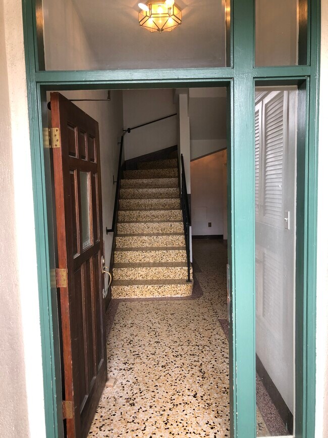 Front Door and Front Stairs - 3518 Cabrillo St