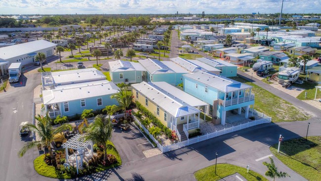 Aerial Photo - Ocean Breeze Jensen Beach MH & RV Resort