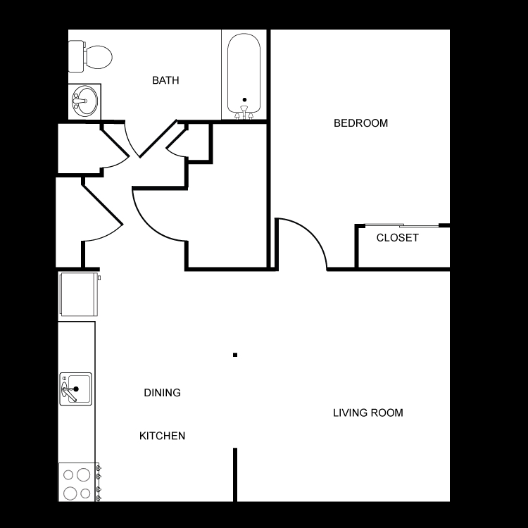 1HAB/1BA - Newport Place