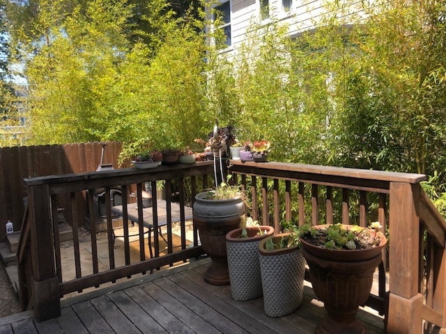 Deck & Side Yard - 1112 Peralta St